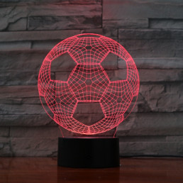 Focilabda 7 színű 3D led lámpa
