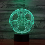 Focilabda 7 színű 3D led lámpa