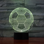 Focilabda 7 színű 3D led lámpa