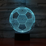 Focilabda 7 színű 3D led lámpa