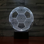 Focilabda 7 színű 3D led lámpa