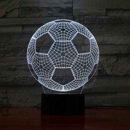 Focilabda 7 színű 3D led lámpa