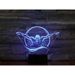Úszó 7 színű 3D led lámpa