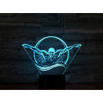 Úszó 7 színű 3D led lámpa