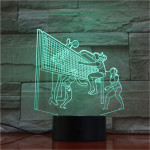 Röplabda 3D led lámpa