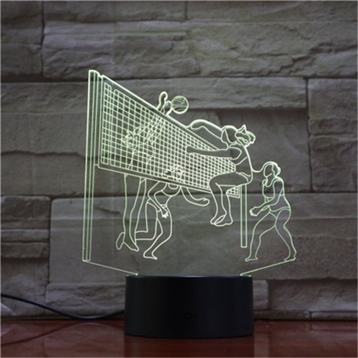 Röplabda 3D led lámpa