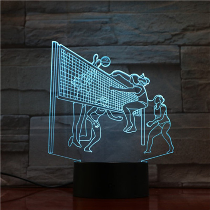 Röplabda 3D led lámpa