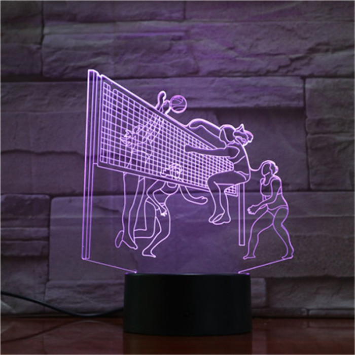 Röplabda 3D led lámpa