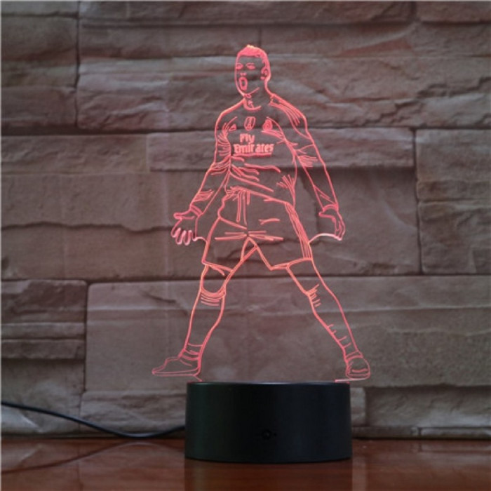 Ronaldo Focista 7 színű 3D led lámpa