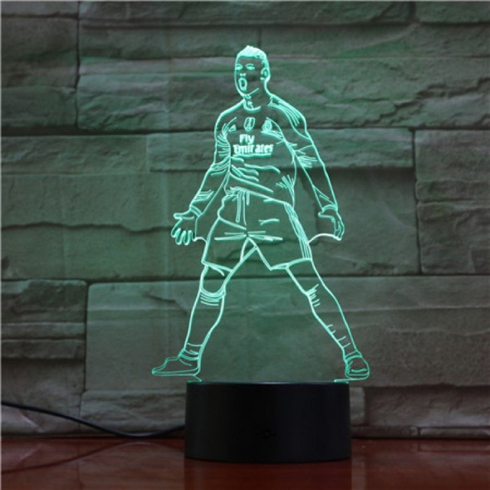 Ronaldo Focista 7 színű 3D led lámpa