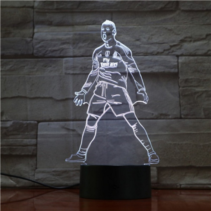 Ronaldo Focista 7 színű 3D led lámpa