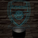Arsenal 7 színű 3D led lámpa