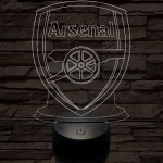 Arsenal 7 színű 3D led lámpa