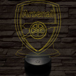 Arsenal 7 színű 3D led lámpa