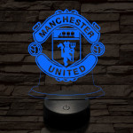 Manchester United 7 színű 3D led lámpa