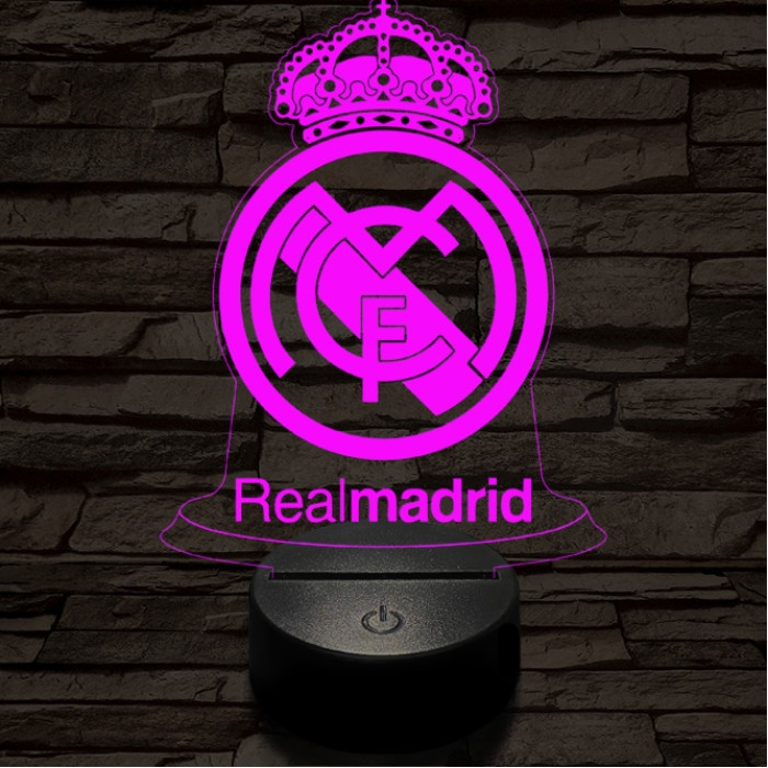 Real Madrid CF 3D led lámpa