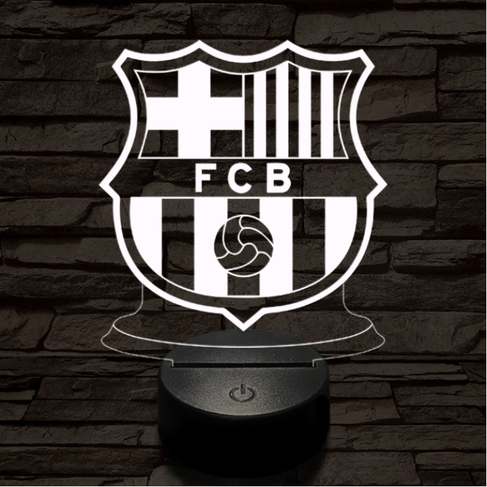 Barcelona 7 színű 3D led lámpa