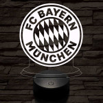 Bayern München 7 színű 3D led lámpa