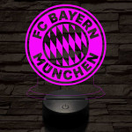 Bayern München 7 színű 3D led lámpa