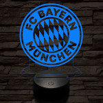 Bayern München 7 színű 3D led lámpa