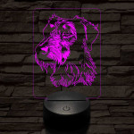 Skót szarvasagár-fej 7 színű 3D led lámpa