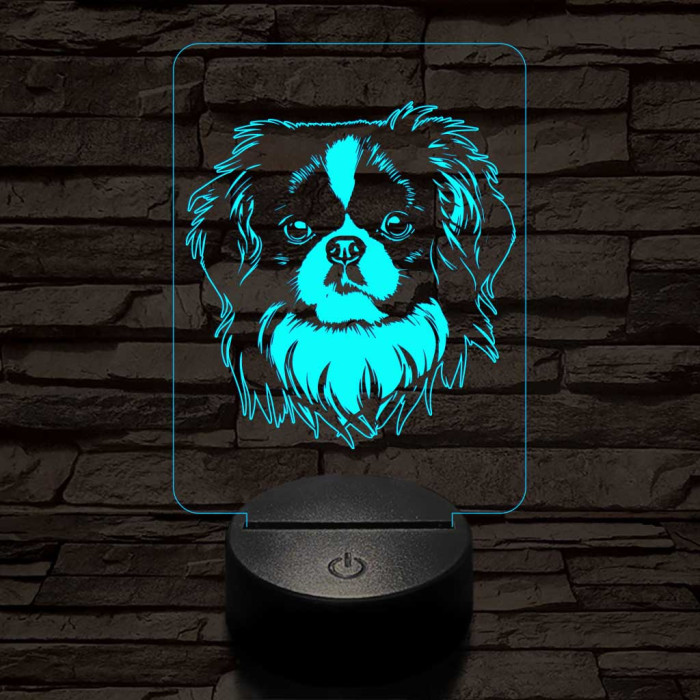 Japán csin 7 színű 3D led lámpa