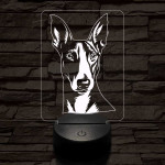 Ibizai kopó-fej 7 színű 3D led lámpa