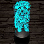 Havanese 7 színű 3D led lámpa