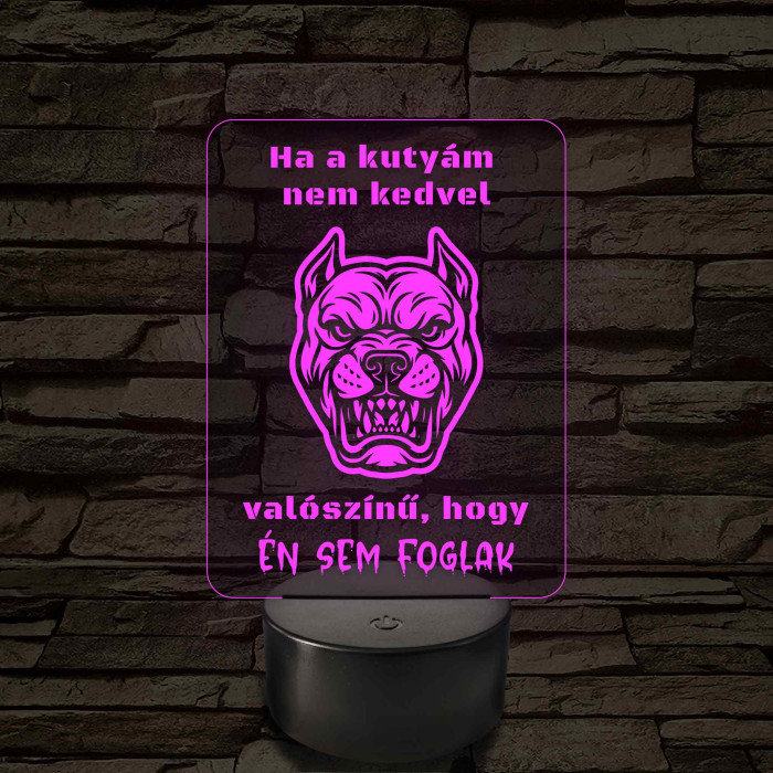 Ha a kutyám nem kedvel – 7 színű, színváltós LED lámpa