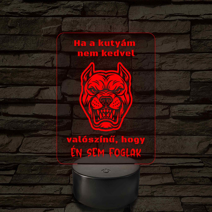 Ha a kutyám nem kedvel – 7 színű, színváltós LED lámpa