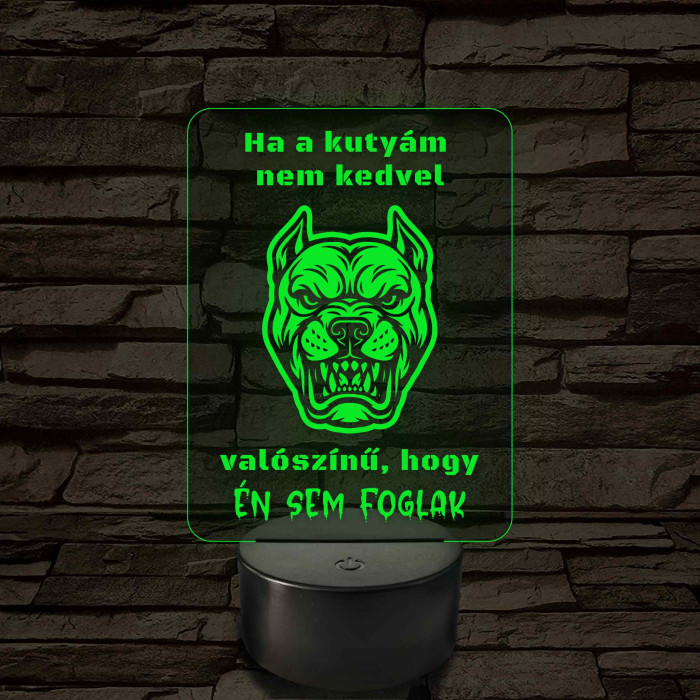 Ha a kutyám nem kedvel – 7 színű, színváltós LED lámpa