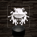 Levelibéka 7 színű valósághű 3D led lámpa