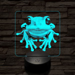 Levelibéka 7 színű valósághű 3D led lámpa