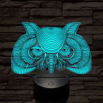 Bölcs Bagoly 7 színű 3D led lámpa