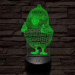 Oké csibe 7 színű 3D led lámpa