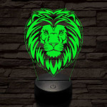 Szelíd oroszlán 3D led lámpa