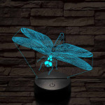 Szitakötő 3D led lámpa