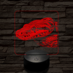 Kobra oldalról első 7 színű valósághű 3D led lámpa
