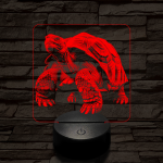 Óriásteknős 7 színű valósághű 3D led lámpa
