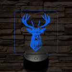 A csodaszarvas 7 színű valósághű 3D led lámpa