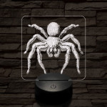 Madárpók 7 színű valósághű 3D led lámpa