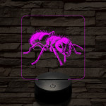 Dolgos hangya 7 színű valósághű 3D led lámpa