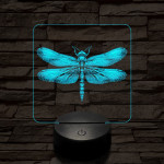 A szitakötő ruhája 7 színű valósághű 3D led lámpa