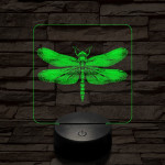 A szitakötő ruhája 7 színű valósághű 3D led lámpa