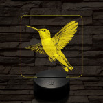 Lebegő kolibri 7 színű valósághű 3D led lámpa