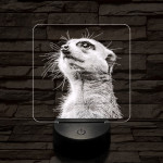 Timon mereng 7 színű valósághű 3D led lámpa