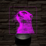 Timon mereng 7 színű valósághű 3D led lámpa