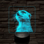 Timon mereng 7 színű valósághű 3D led lámpa
