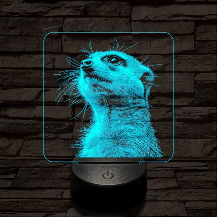 Timon mereng 7 színű valósághű 3D led lámpa