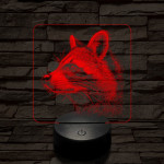 Mosó Masa 7 színű valósághű 3D led lámpa